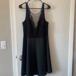 Lace black dress